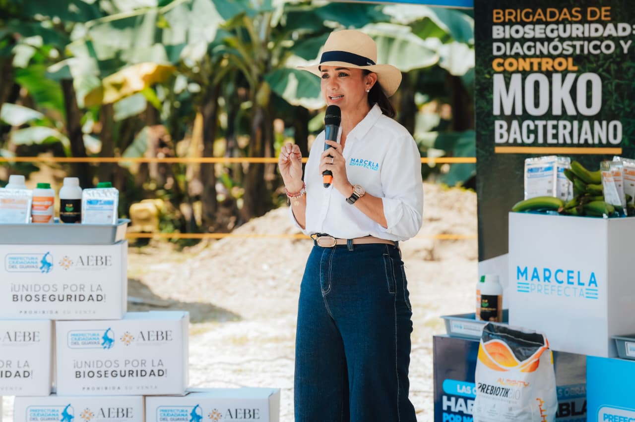 Brigadas de Seguridad de la Prefectura Ciudadana recorren Guayas, para fortalecer acciones de prevención contra el Hongo Fusarium Raza 4 Tropical