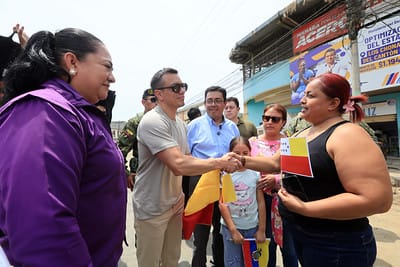 EL PRESIDENTE NOBOA SUPERVISÓ EL AVANCE DE OBRAS CLAVE PARA EL AGUA POTABLE Y SANEAMIENTO EN CHONE